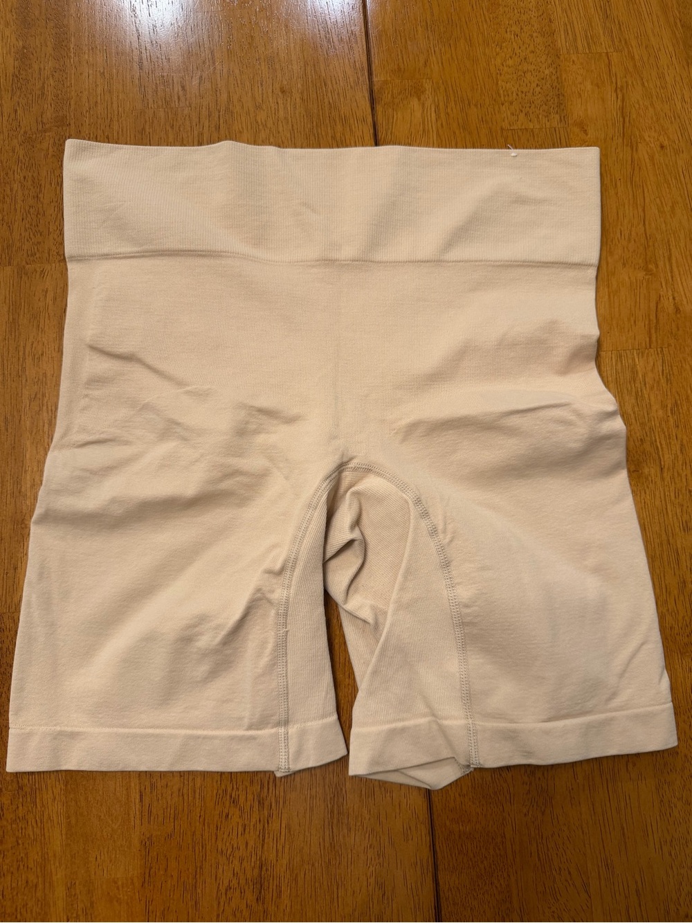 Cacique Beige High-Waist Slimmer Shorts